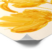 Gele esthetische woonkamer Bedroom Home Decor Poster (Hoek)