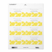 Gele etiketten met geelforenweddenschappen (Full Sheet)