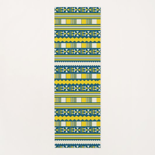 gele etnische aztec yogamat (Voorkant)