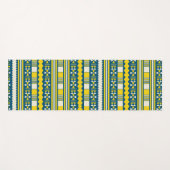 gele etnische aztec yogamat (Voorkant (horizontaal))