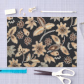 Gele exotische Floral Embroidery Decoupage Tissuepapier (Craft)