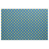Gele F-35 Lightning Fighter Jet Pattern op Blauw Stof (Fat Quarter)