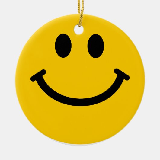 Gele face Ornament Decoration (Voorkant)