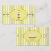 Gele Fancy Cake Visitekaartje (Voorkant / Achterkant)