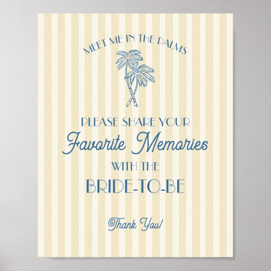 Gele favoriete herinneringen uit Palm Springs met  Poster (Voorkant)