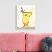 Gele feestdag canvas afdruk (Insitu (Woonkamer))