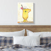 Gele feestdag canvas afdruk (Insitu (Slaapkamer))