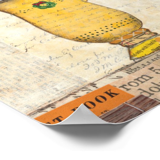 Gele feestdag poster (Hoek)