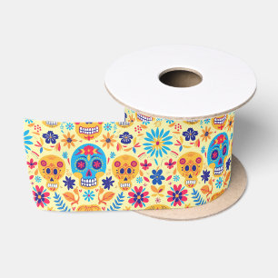 Gele Fiesta Calaveras Satijnen Lint