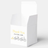 Gele fiets bedankdoosjes (Geopend)