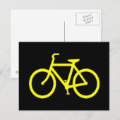 Gele Fiets Briefkaart (Voorkant / Achterkant)