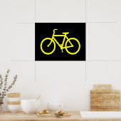 Gele Fiets Poster (Keuken)