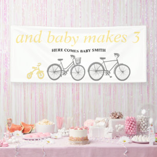Gele fiets spandoek