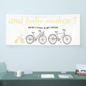 Gele fiets spandoek (Beurs)