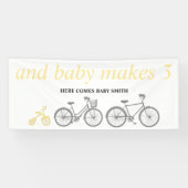 Gele fiets spandoek (Horizontaal)