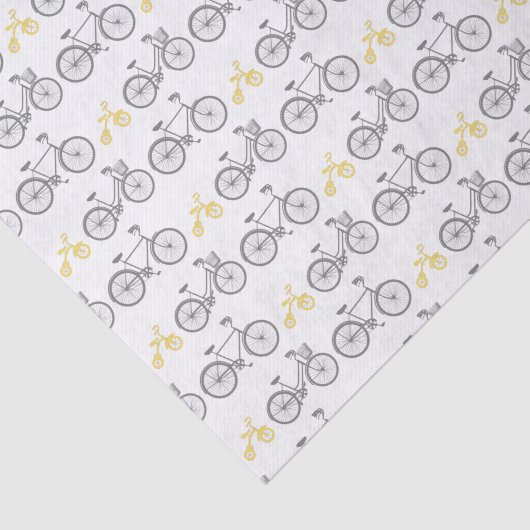 Gele fiets tissuepapier (Detail)