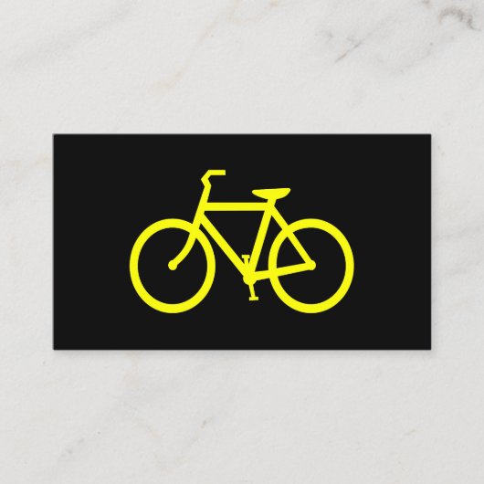 Gele Fiets Visitekaartje (Voorkant)