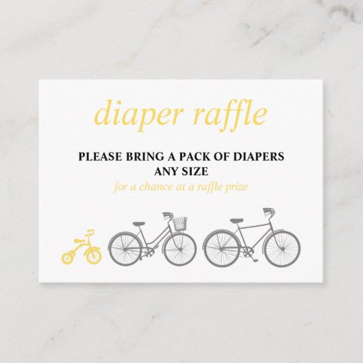Gele Fietsluier Raffle Informatiekaartje (Voorkant)
