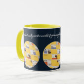 Gele flat mok (Voorkant links)