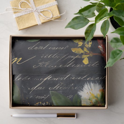 gele flessenborstel bloem ontkoppeling tissuepapier (Geschenk)