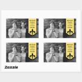 Gele Fleur De Lis Banner sparen de Stickers van de (Vel)