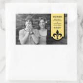 Gele Fleur De Lis Banner sparen de Stickers van de (Tas)