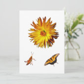 Gele flora en fauna kaart (Staand voorkant)
