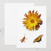 Gele flora en fauna kaart (Voorkant / Achterkant)