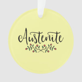 Gele Floral Austenite Bookish Ornament