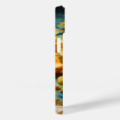 Gele Floral Case-Mate iPhone Case (Achterkant / Rechts)