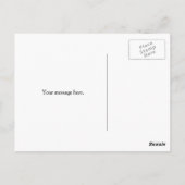 Gele Floral Dank je Briefkaart (Achterkant)