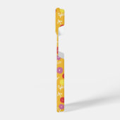 Gele Floral Ditsy iPhone Hoesje (Linkerkant)