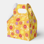 Gele Floral Ditsy Party/Wedding Favor Box Bedankdoosjes (Achterkant)