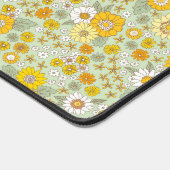 Gele Floral Garden Pattern Bureaumat (Hoek)
