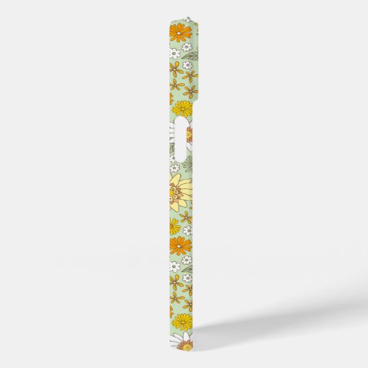 Gele Floral Garden Pattern Case-Mate iPhone Case (Achterkant / Rechts)