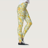 Gele Floral Garden Pattern Leggings (Rechts)