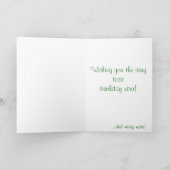 Gele Floral Happy Birthday voor een speciale vrien Kaart (Binnen)