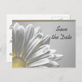 Gele Floral hoogtepunten Weddenschap Opslaan Datum Aankondigingskaart (Voorkant / Achterkant)