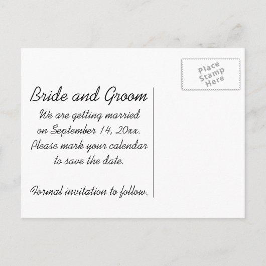 Gele Floral hoogtepunten Weddenschap Opslaan Datum Aankondigingskaart (Achterkant)