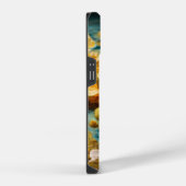 Gele Floral iPhone Hoesje (Rechterkant)