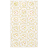 Gele  Floral Medallion Pattern Tafelkleed (Voorkant)