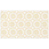 Gele  Floral Medallion Pattern Tafelkleed (Voorkant (Horizontaal))