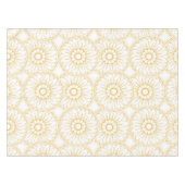 Gele  Floral Medallion Pattern Tafelkleed (Voorkant (Horizontaal))
