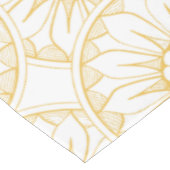 Gele  Floral Medallion Pattern Tafelkleed (Gekanteld)