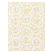 Gele  Floral Medallion Pattern Tafelkleed (Voorkant)