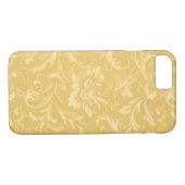 Gele Floral Patterned Case-Mate iPhone Case (Achterkant (Horizontaal))