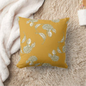 Gele Floral Pillow Kussen (Deken)