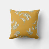 Gele Floral Pillow Kussen (Achterkant)