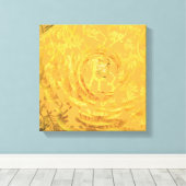 Gele Floral Print (Insitu (Houten vloer))