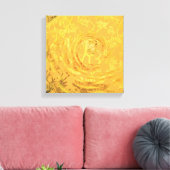 Gele Floral Print (Insitu (Woonkamer))